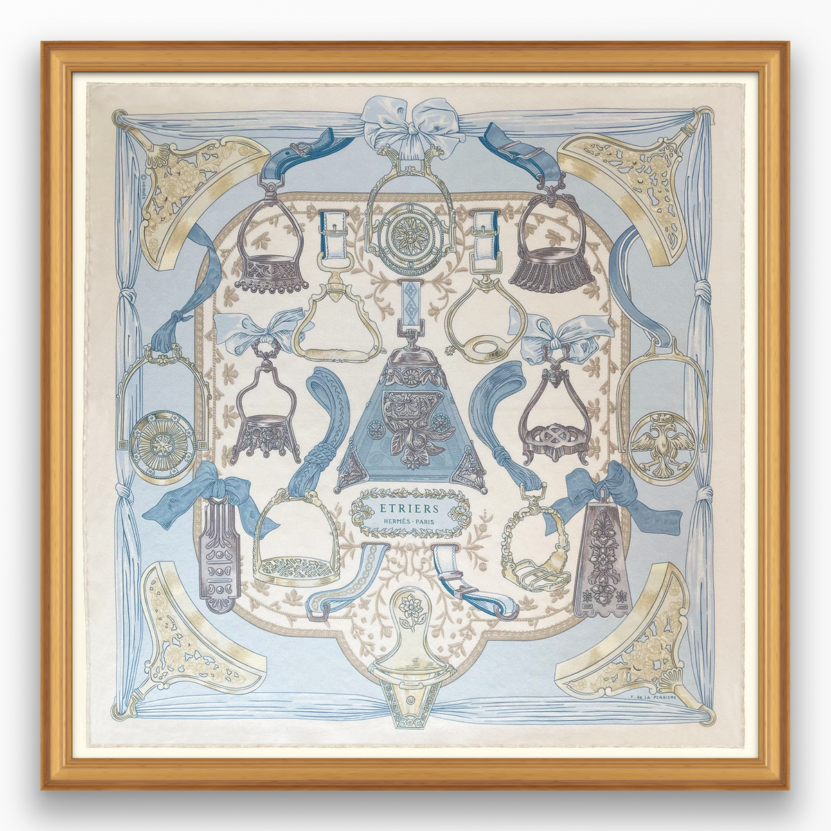 Etriers Hermes Scarf 1964 F de la Perriere - It's All Goode