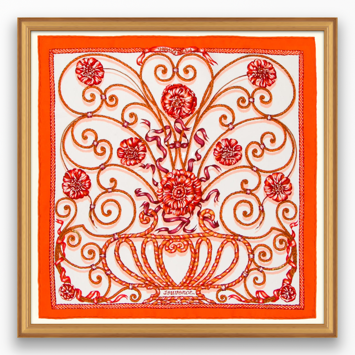 Framed Hermes Scarf at 1stDibs  hermes scarf framed, framed hermes scarves,  frame hermes scarf